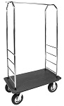 Outdoor Easy-Mover Luggage Cart with Black Plastic Deck
