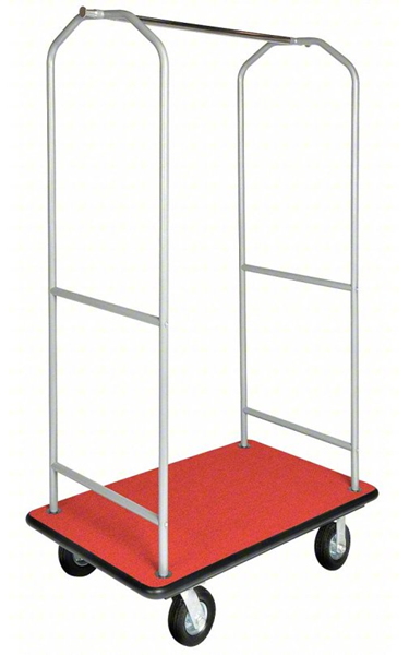 CSL Economy Bellman Cart Silver/Red