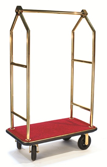 CSL Triangular Top Bellman Cart-Gold/Red