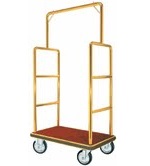 Bar Top Brass Hotel Bellman Luggage Cart