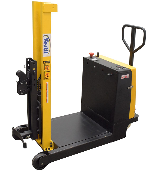 Compact Powered Lift Counter Balance Drum Lift Stacker - 54" Lift