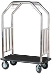Stainless Steel Double Curved Bar Top Bellman Cart