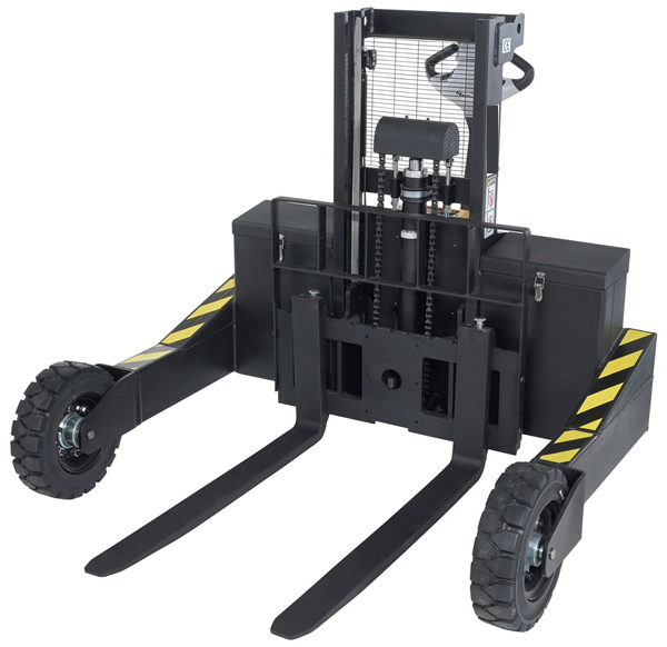 Electric All-Terrain Steel Stacker with 3000lb Capacity and 35" Lift