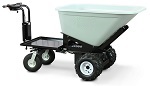 Electric Drive Dump Tray Cart with Platform 