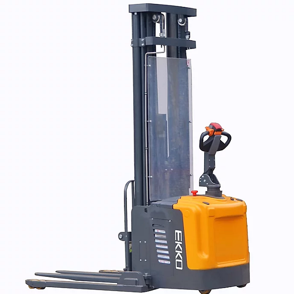 Electric Stacker With Side Shifting Forks 216" Lift 4400lb Capacity