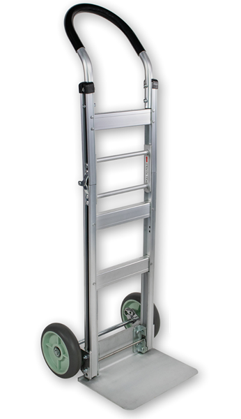 Foldable Aluminum Hand Truck with Solid Rubber Tires