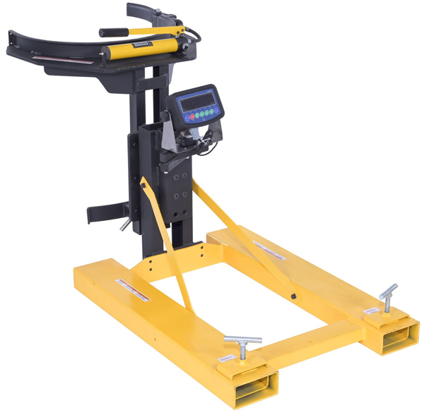 Fork Mounted Drum Gripper with Digital Scale