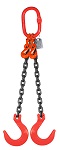 12300 lbs Chain Lifting Sling with Double Foundry Hook