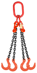 31200 lbs Chain Lifting Sling with Quadruple Foundry Hook