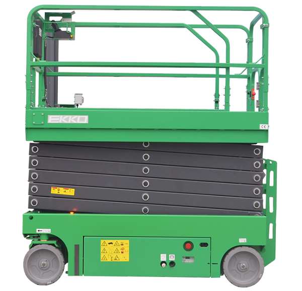 Fully Electric Scissor Lift Work Platform Cart with Lithium-Ion Battery 228" Lift