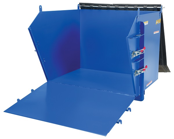 Self-Dumping Steel Hopper with Fold Down Front - 2000 lb Capacity