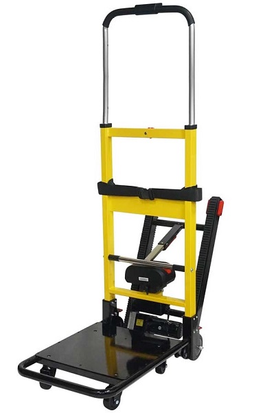 Motorized Powered Stair Climbing Foldable Hand Truck with Stair Tracks - 500lb Capacity
