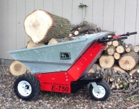 Contractor's Electric Wheelbarrow For Cement, Demolition and Landscaping