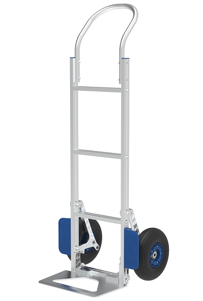 Lightweight Aluminum Hand Truck with 10" Rubber Wheels