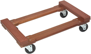 Monster Wood 4-Wheel Piano Dolly with Rubber Caps