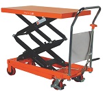 770 lbs Capacity NOBLELIFT Manual Double Scissor Lift Table