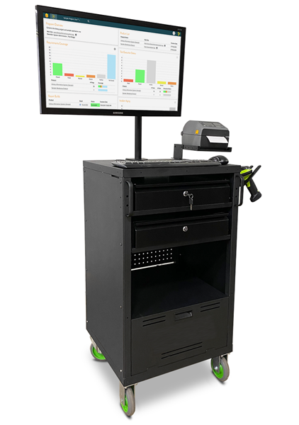 Mobile Quality Testing Powered Computer Workstation