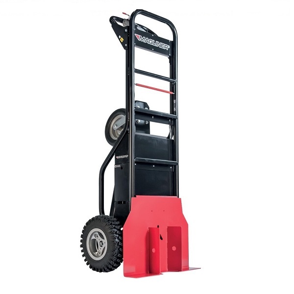 Electric Hand Truck with Single Tires and Tent Pole Pusher