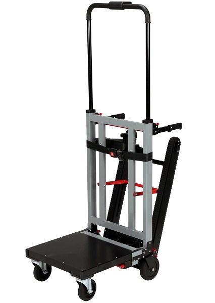 Motorized Powered Stair Climbing Hand Truck with Stair Tracks - 440lb Capacity