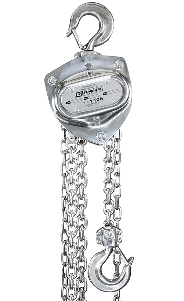 OZ Stainless Steel Hand Chain Hoist 2000lb Capacity