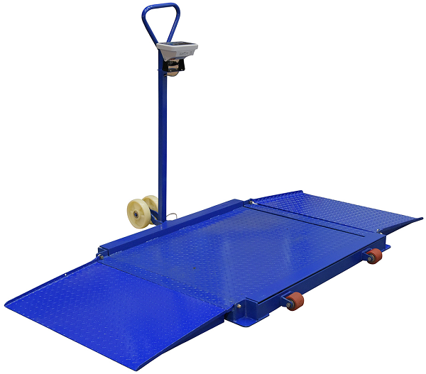 Portable Digital Floor Scale with Built-in Ramp