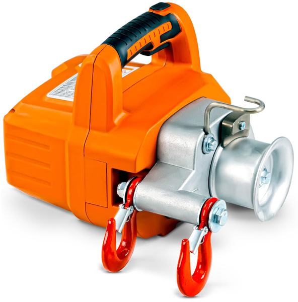 Portable Electric Winch Hoist Crane with Lithium-Battery and Nylon Braided Cable