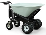 Power Drive and Power Dump Wheel Barrow with 8 Cubic Foot Hopper