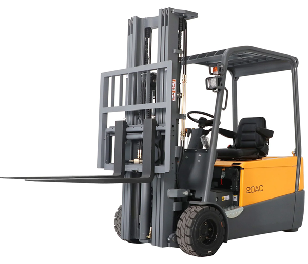 Power Drive and Lift 3-Wheel Forklift 189" Lift 4400lb Capacity with Lithium-Ion Battery