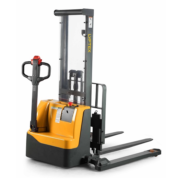 Power Drive and Lift Stacker 112" Lift 2200lb Capacity