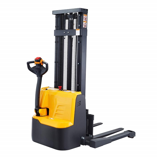 Power Drive and Lift Straddle Stacker 118" Lift 3300lb Capacity