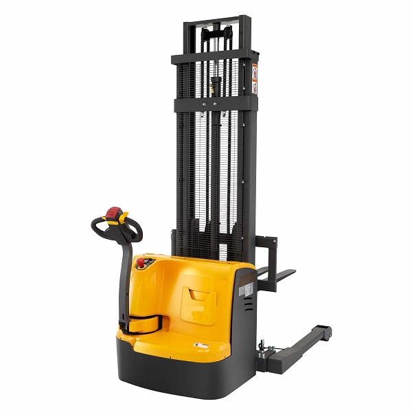 Power Drive and Lift Straddle Stacker 118" Lift 3300lb Capacity