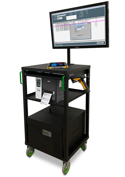 Powered Mobile Computer Workstation For Cold Rooms