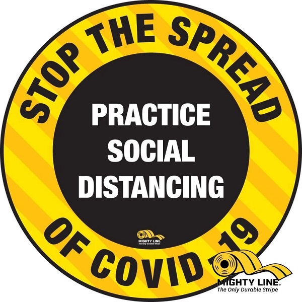 Stop The Spread of Coronavirus (COVID-19) Safety Floor Sign