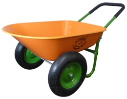 Pumpkin Wheelbarrow with 2 Tires - 5 Cubic Foot