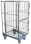 Tall Folding Steel Wire Cage Cart