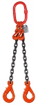 12300 lbs Chain Lifting Sling with Double Self-Locking Hook