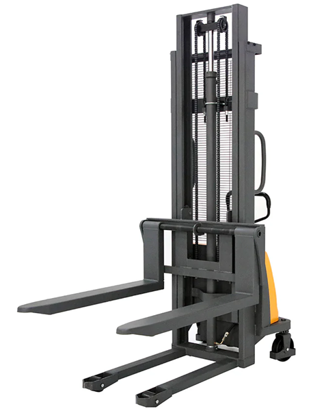 Semi-Electric Stacker with Fixed Legs 118" Lift 3300lb