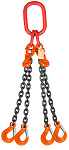 18400 lbs Chain Lifting Sling with Quadruple Slip Hook