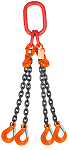 31200 lbs Chain Lifting Sling with Quadruple Slip Hook