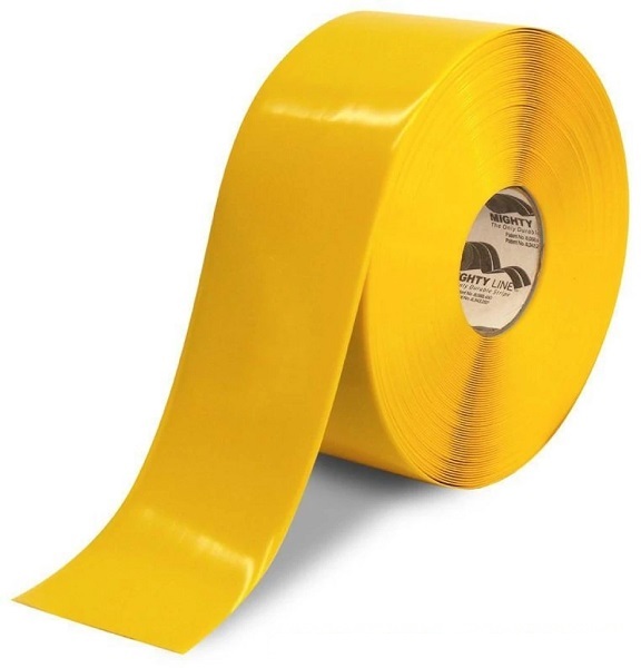 Solid Yellow Safety Tape - 100' Roll