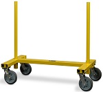 Steel I-Shaped Panel Cart with Two Removable Posts