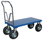 Steel Platform Cart with Large Wheels 1,500 lbs capacity