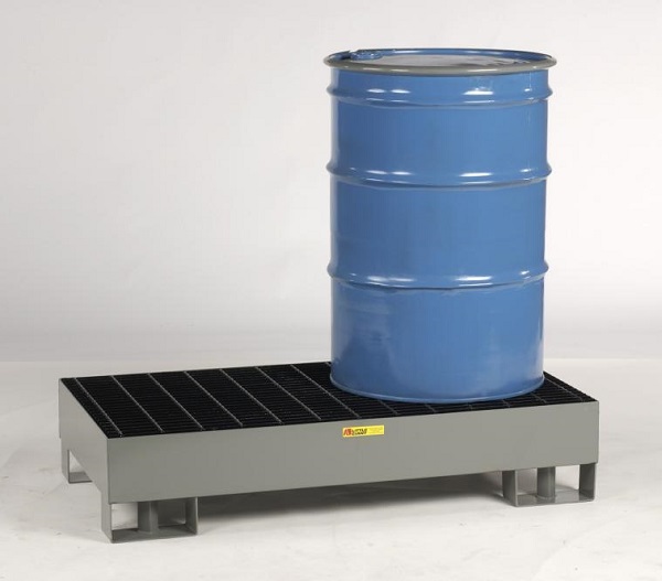 Two Drum Spill Control Forkliftable Platform - 33 Gallons