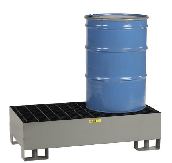 Two Drum Spill Control Forkliftable Platform - 66 Gallons