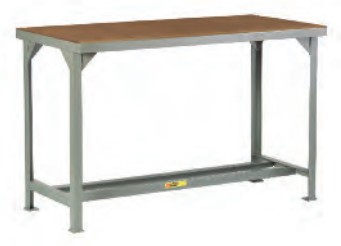 Welded Steel Workbench With Wooden Top