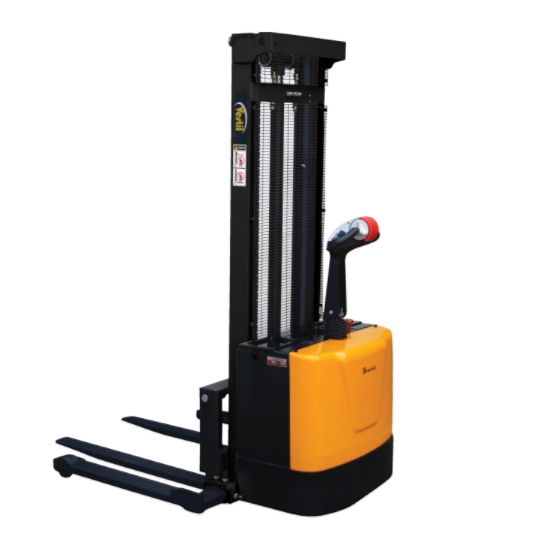 Motorized Stacker With Powered Lift And Drive - 118", 2000-lb Capacity