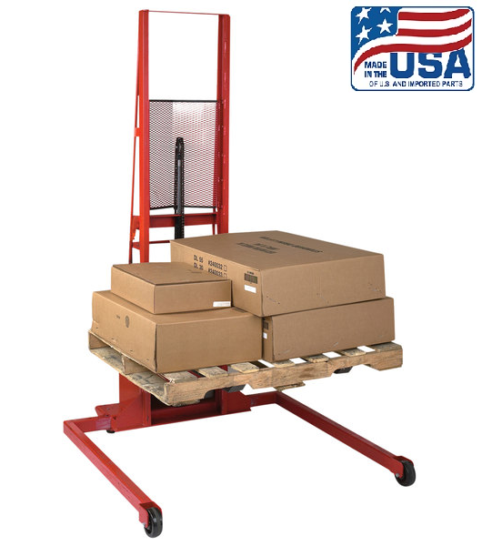 Wide Straddle Manual Fork Lift Truck