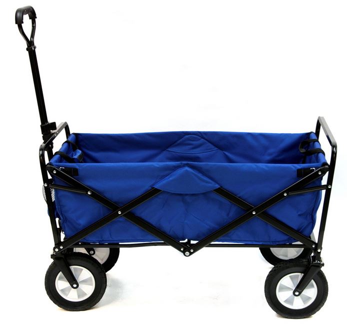 Collapsible Folding Outdoor Wagon With Rugged Wheels