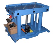 Custom Electro-Mechanical Lift Table with Retractable Ball Transfers 