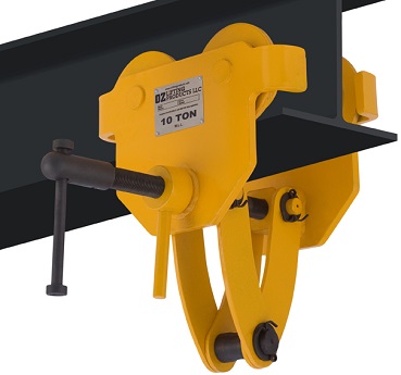 OZ 20,000lb Capacity Beam Trolley with Clamp
